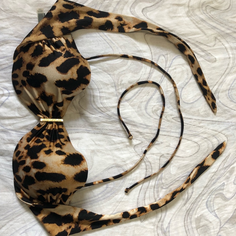 Victoria secret leopard bathing suit top